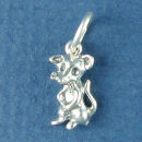 Mouse Charm Sterling Silver Pendant
