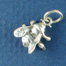 Insect 3D Fly Charm Sterling Silver Pendant
