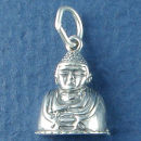 Buddha Religious Sterling Silver Charm Pendant
