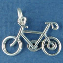 Bicycle 3D Bike Sterling Silver Charm for Charm Bracelet or Necklace