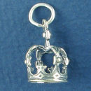Crown Charm Sterling Silver Image