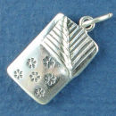 Sleeping Bag for Camping 3D Sterling Silver Charm Pendant
