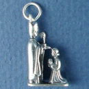 Religious Christian Confirmation 3D Sterling Silver Charm Pendant