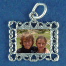 Picture Frame Sterling Silver Charm