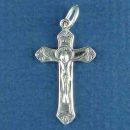 Crucifix Cross Charm Sterling Silver Image