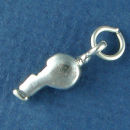 Whistle of a Coach 3D Sterling Silver Charm Pendant Sized for a Charm Bracelet