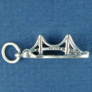 Tour: Golden Gate Bridge 3D Sterling Silver Charm Pendant