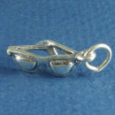 Sunglasses 3D Sterling Silver Charm add to a Charm Bracelet