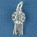1st Place Ribbon Sports Charm Sterling Silver