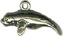 Manatee-3D Sterling Silver Charm