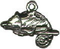 Lizard 3D Sterling Silver Charm Pendant
