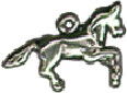 Horse Galloping 3D Sterling Silver Charm Pendant