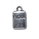 Cooking, 5lb Bag of Flour 3D Sterling Silver Charm Pendant