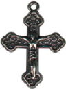 Cross: Crucifix Sterling Silver Charm Pendant