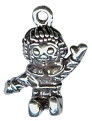 Rag Doll 3D Sterling Silver Charm Pendant