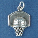 Basketball Charm Sterling Silver Image