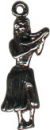 Tour: Hawaiian Hula Dancer 3D Sterling Silver Charm Pendant