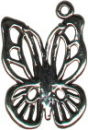 Butterfly 3D Sterling Silver Charm Pendant