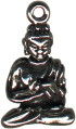 Buddha Religious 3D Sterling Silver Charm Pendant