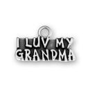 Family I Luv My Grandma Charm Sterling Silver
