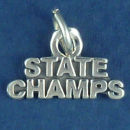 State Champs Charm Word Phrase Sterling Silver Pendant