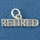 Retired Word Phase Sterling Silver Charm Pendant