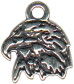 Eagle Head Silhouette Sterling Silver Charm Pendant