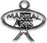 Martial Arts Sterling Silver Charm Pendant