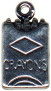 Crayons in a Box School Supplies Child's 3D Sterling Silver Charm Pendant