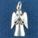 Angel Praying 3D Sterling Silver Charm Pendant
