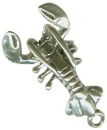 Lobster 3D Sterling Silver Charm Pendant