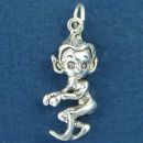 Leprechaun Irish Sterling Silver Charm Pendant