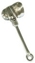 Indian Tomahawk 3D Sterling Silver Indian Charm Pendant