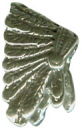 Indian Headdress 3D Sterling Silver Indian Charm Pendant