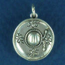 Mexican Hat 3D Sterling Silver Charm Pendant