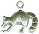 Raccoon 3D Sterling Silver Charm Pendant