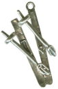 Skis with Poles 3D Sterling Silver Charm for Bracelet or Necklace Pendant