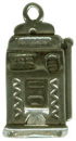 Slot Machine 3D Sterling Silver Charm Pendant