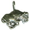 Buffalo Charm Sterling Silver Pendant