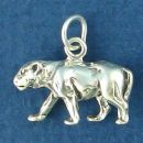 Panther also Known as Cougar and Puma 3D Sterling Silver Charm Pendant