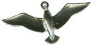 Bird: Seagull Fling 3D Sterling Silver Charm Pendant
