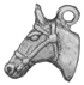 Horse Head 3D Sterling Silver Charm Pendant