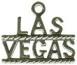 Tour: Las Vegas Word Phrase Sterling Silver Charm Pendant
