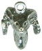 Ram Head 3D Sterling Silver Charm Pendant