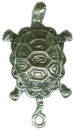 Turtle Charm Medium Sterling Silver Pendant