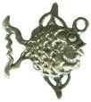 Fish: Angelfish 3D Sterling Silver Charm Pendant