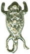 Horned Toad Frog Charm 3D Sterling Silver Pendant
