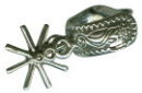 Cowboy's Spur 3D Sterling Silver Charm Pendant