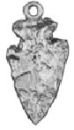 Indian Arrowhead Large Sterling Silver Indian Charm Pendant