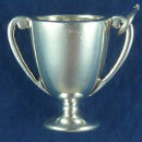 Trophy Large (plain) 3D Sterling Silver Charm Pendant